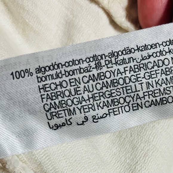 Zara Corduroy Oversize Light Cream Jacket. Size XS - Picture 10 of 11